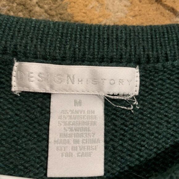 Design History ruffle sleeve Sweater M - Picture 2 of 2